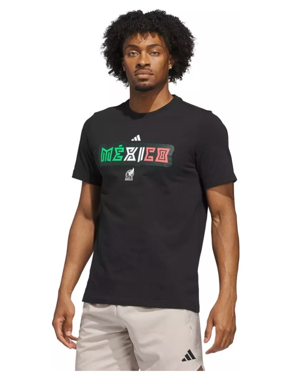 adidas Adult Mexico 2026 Home Jersey Hook Black Cotton T-Shirt Size XL 🆕